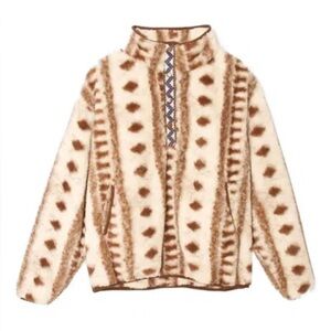 Xirena geometric patterned Fleece sweatshirt